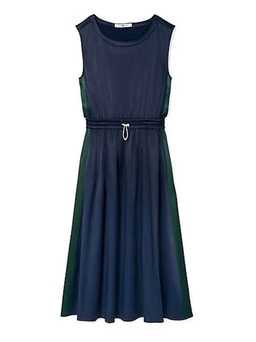 Tory Burch Sport Satin Track Dress in blue green size XS